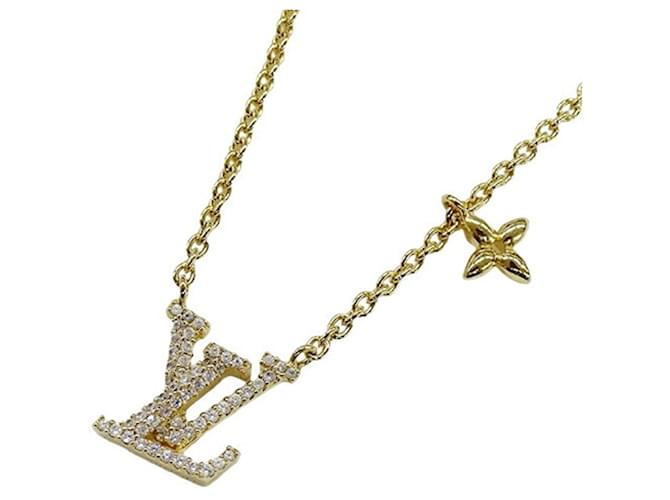 Louis Vuitton Gold Necklace for Women Golden Metal ref