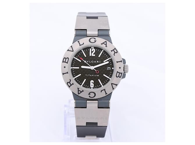 Bulgari Reloj BVLGARI Diagono TI38TA L9511 de titanio y caucho con