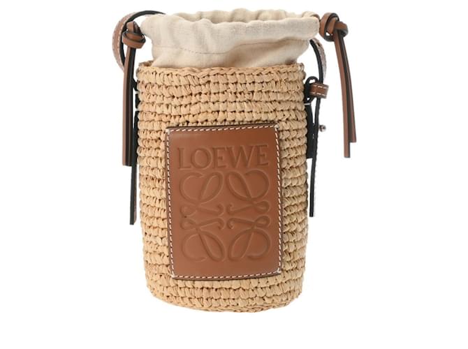 Loewe Cylinder Pocket Shoulder Bag Brown Leather ref.1719307