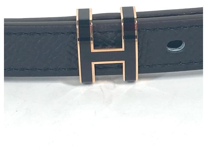 Hermès Ceinture Femme Hermes H Belt Pop 15 en cuir Epsom fin Noir