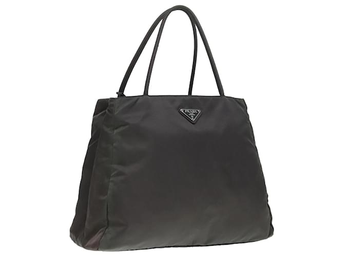 PRADA Tote Bag Nylon Gray Auth 93541 Brown ref.1721941 - Joli Closet