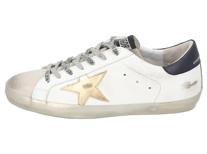 ★Golden ★ Superstar Two-Tone Leather Sneakers White D ADIDAS SNEAKER SUPERSTAR Woman Cloud White Gold | Mascheroni