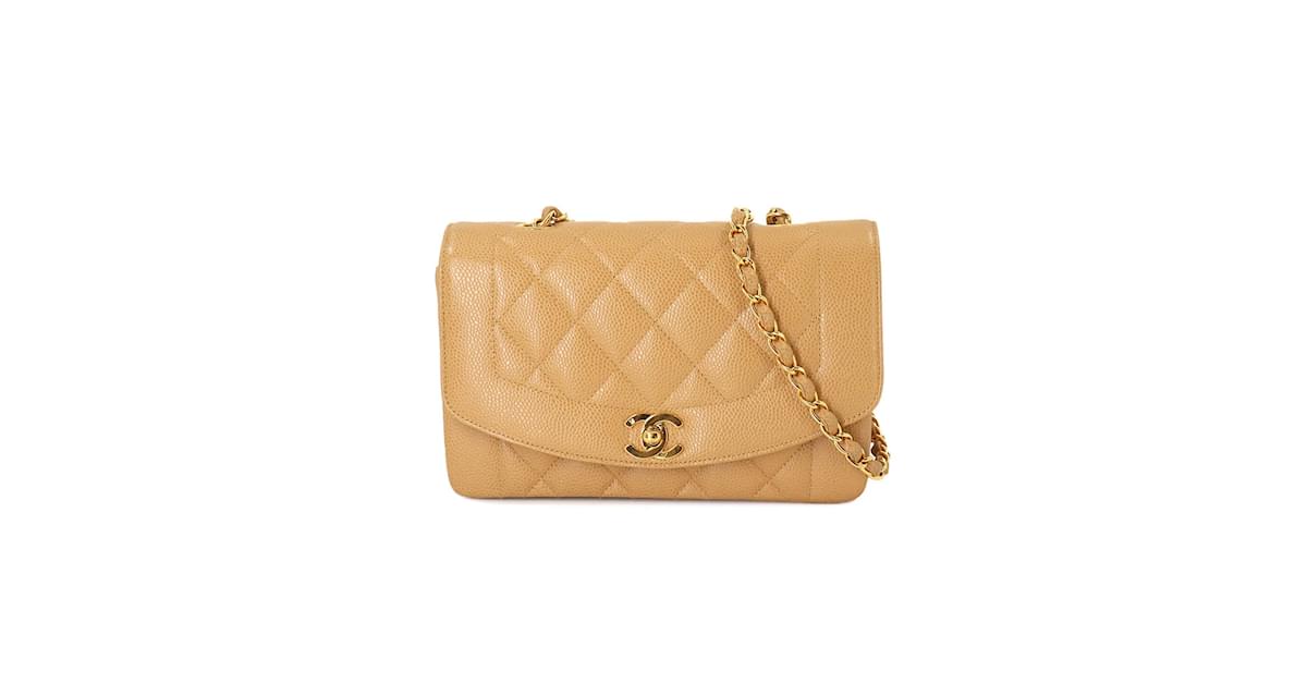 Chanel diana bag beige online