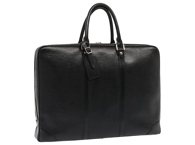 LOUIS VUITTON Epi Porte Documents Voyage Business Bag Black M54472