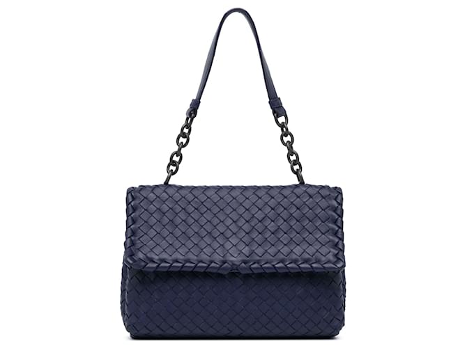 BOTTEGA VENETA Handbags T. Leather Blue ref.1725928 - Joli