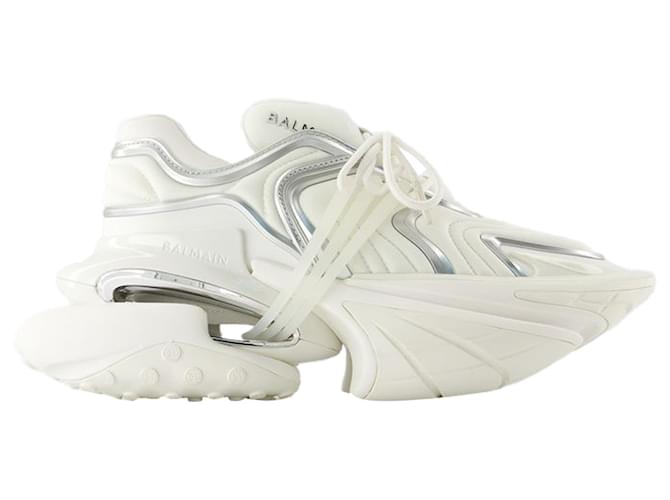 Unicorn Wave Sneakers - Balmain - Leather - White Pony-style