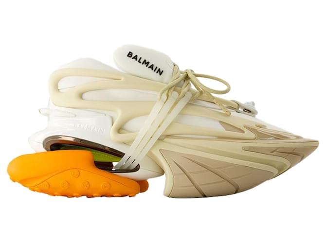 Unicorn Sneakers - Balmain - Leather - White Pony-style