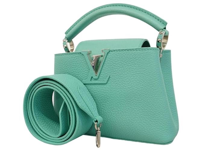 Louis Vuitton Taurillon Capucines MINI Shoulder Bag Light green