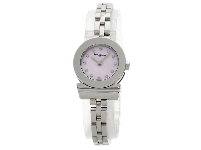 Salvatore Ferragamo Gancini 12P Diamond Watch ref.1730367 - Joli