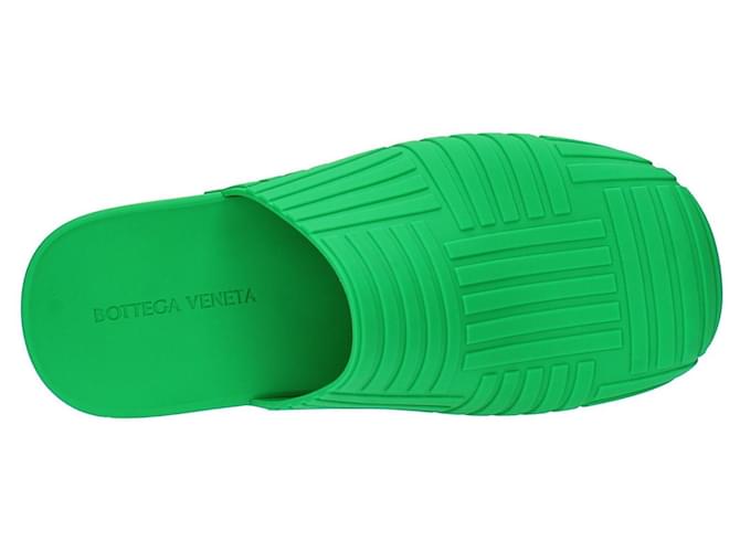 Bottega Veneta rubber mules sandals. Green ref.1731469
