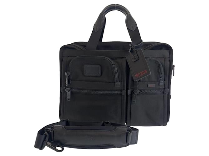 Tumi Alpha Erweiterbare Organizer-Computer-Aktentasche Schwarz