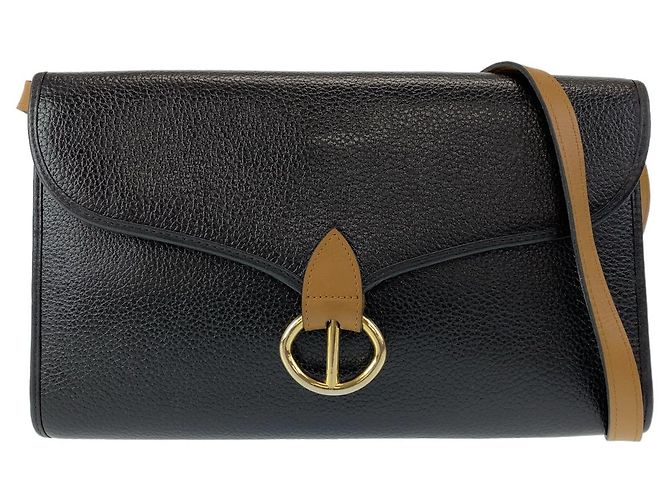 Christian Dior Dior Vintage Black Leather Shoulder Bag ref.1734584 ...