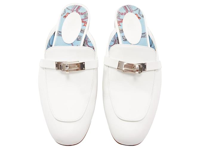 Hermes oz ホワイト Brand New ( Rank N ) HERMÈS Sandals Oz mule White (01