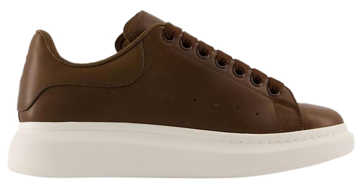 Khaki alexander mcqueen trainers online