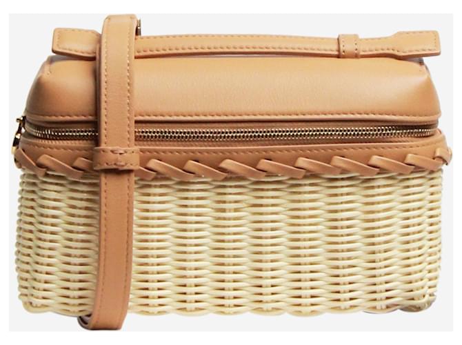 Loro Piana Neutral Extra Pocket L19 Wicker bag Leather ref.1736690