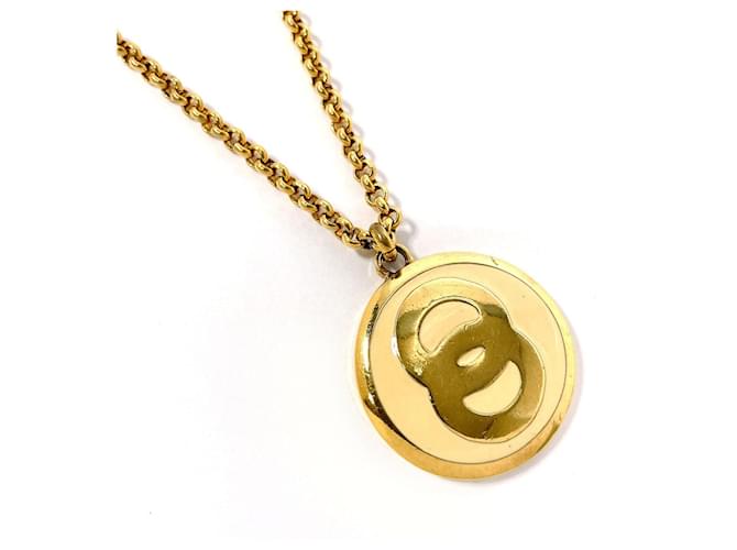 Gold Necklace Celine B Necklace Céline Celine Vintage Metal