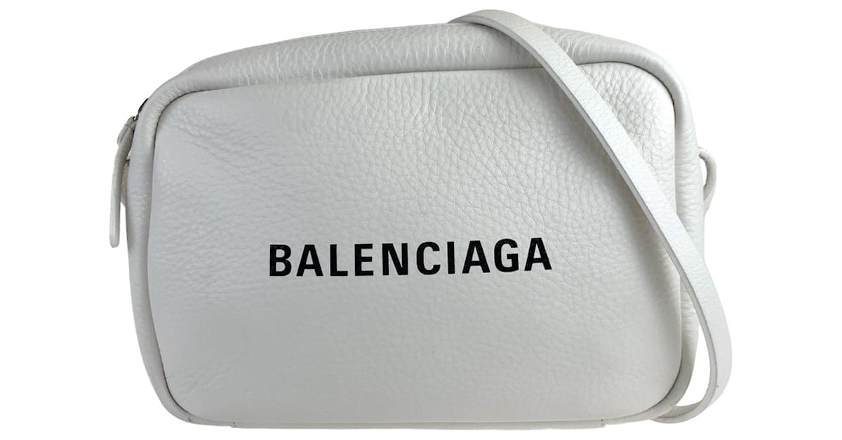 Balenciaga white camera bag deals