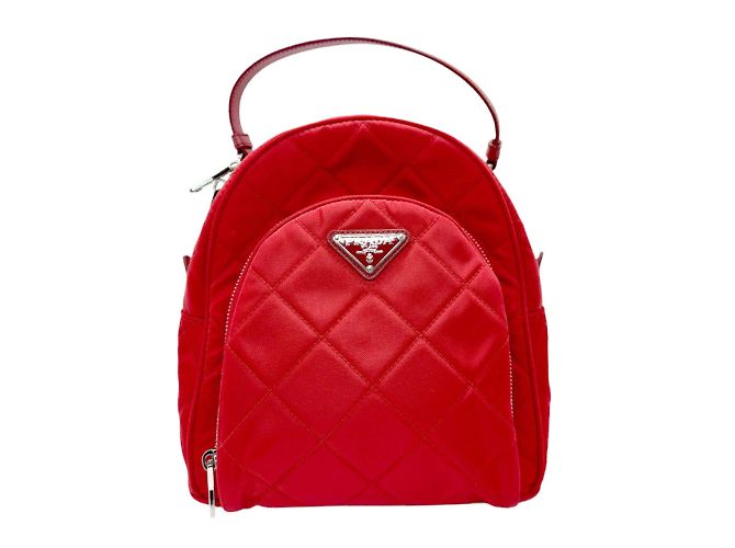 Prada Red Nylon Backpack ref.1737746 - Joli Closet display picture 1