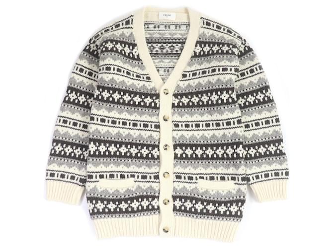 Céline Cardigan oversize in maglia di lana Shetland Celine XS