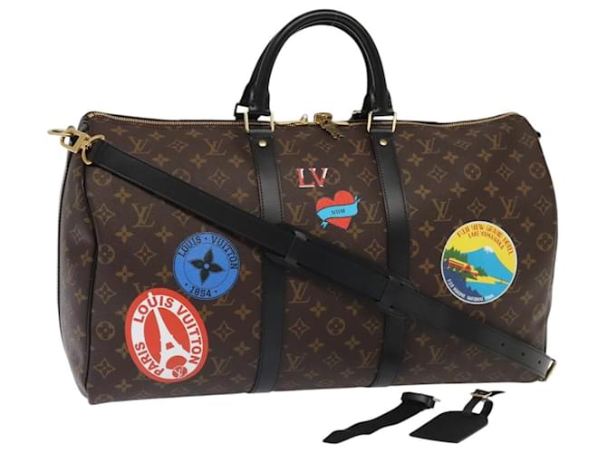 【希少】 LOUIS VUITTON LV Monogram Keepall 50 ボストンバッグ Louis Vuitton Keepall Bandouliere 50 Patchwork Monogram LV