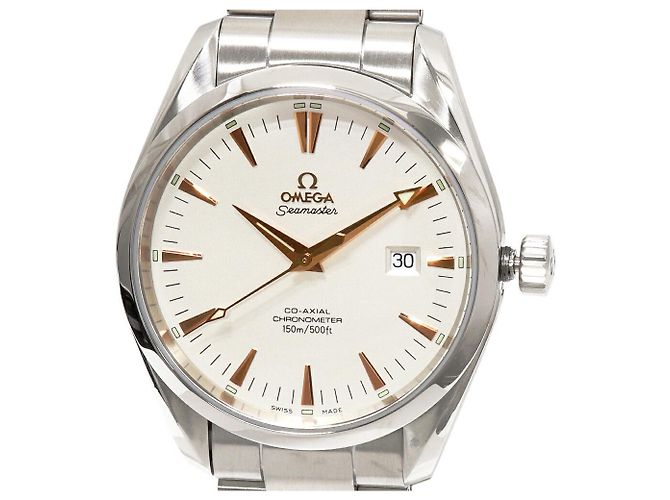 Omega Silver Dial Seamaster Aqua Terra Automatic Watch 2502.34 Silvery ...