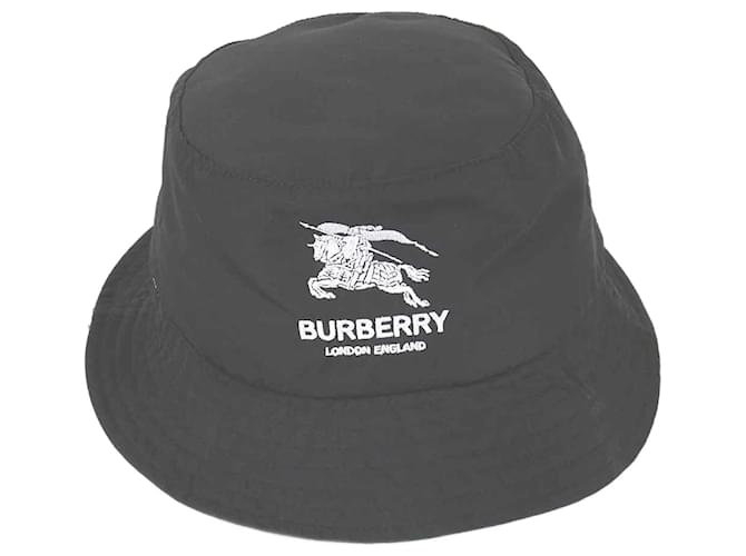 Burberry Supreme Bucket Hat Black Nylon ref.1746971 - Joli