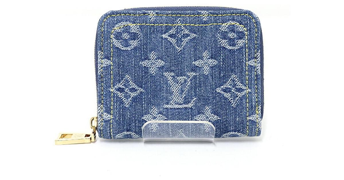 Louis Vuitton LV Remix Zippy Coin Purse Blue Denim ref