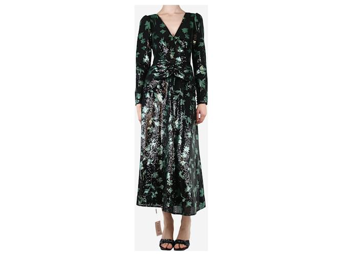 knee length dresses for ladies Ever-Pretty Sequin Leaf Midi Semi Formal Dress for Cruise & Evening Party Events Vestido Con Lentejuelas