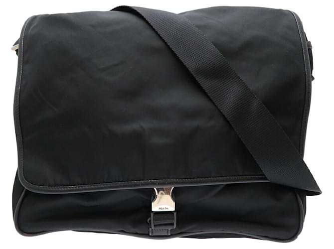 Saffiano Borsa a Spalla Prada V166 Tessuto Nero Pelle ref