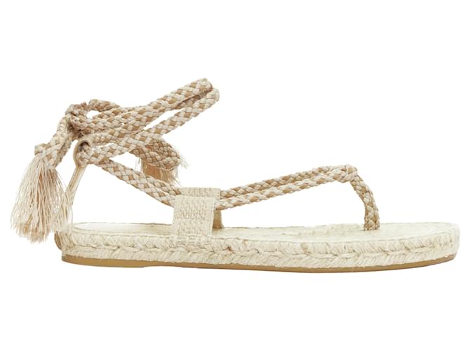 Dior Diorexpress nude embroidered cotton rope tie jute