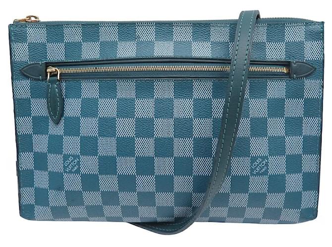 LOUIS VUITTON DAMIER CYAN MODULE POCHETTE HAND BAG PURSE N41310