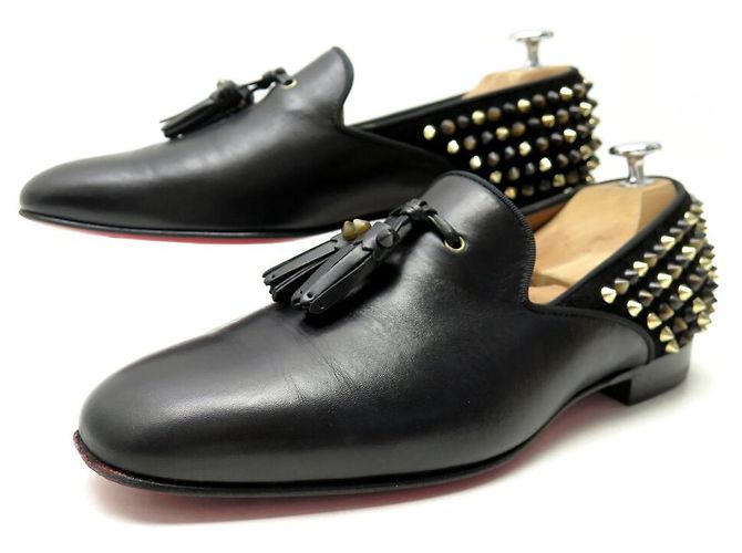 SCHUHE CHRISTIAN LOUBOUTIN TASSILO SPIKE MOCCASINS 40.5  display picture 1