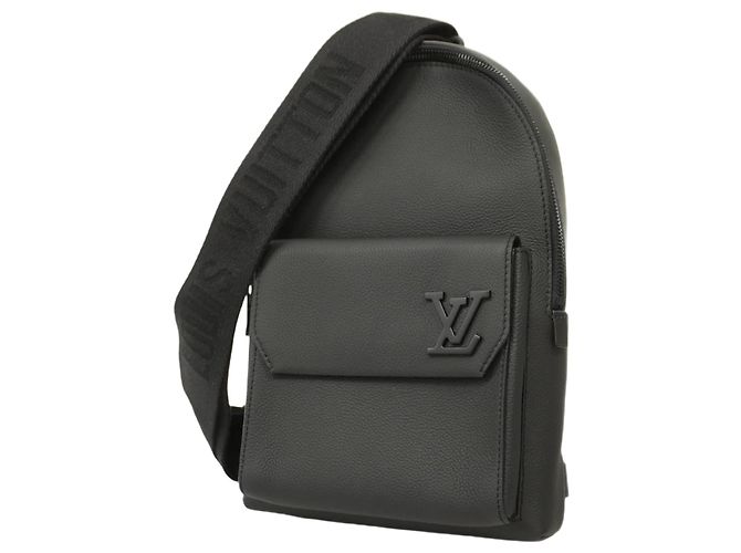 louis vuitton aerogram backpack Black Calfskin Fastline | myGemma grained calf leather Louis Vuitton Black Aerogram Leather