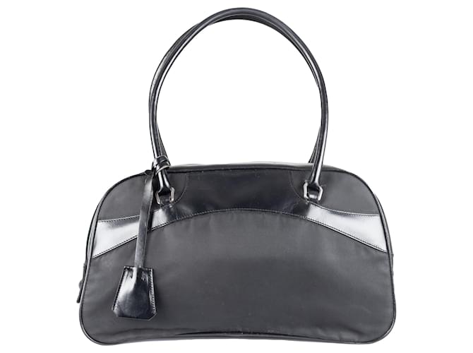 バッグ PRADA SILVER BOWLING SHOULDER HAND BAG PRADA SILVER BOWLING SHOULDER HAND BAG