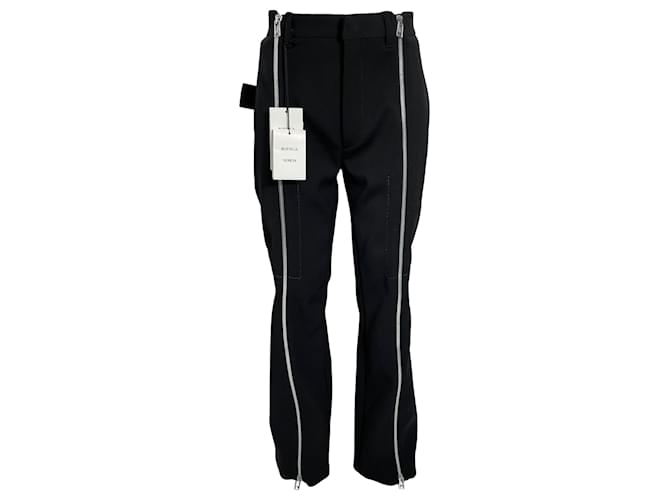 【送料&関税込】Bottega Veneta Wool Slim-fit Trousers Bottega Veneta: Brown Crushed Wool Slim Trousers | SSENSE