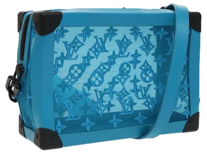LOUIS VUITTON Monogram Mesh Soft Trunk Bag Light Blue M45074 LV