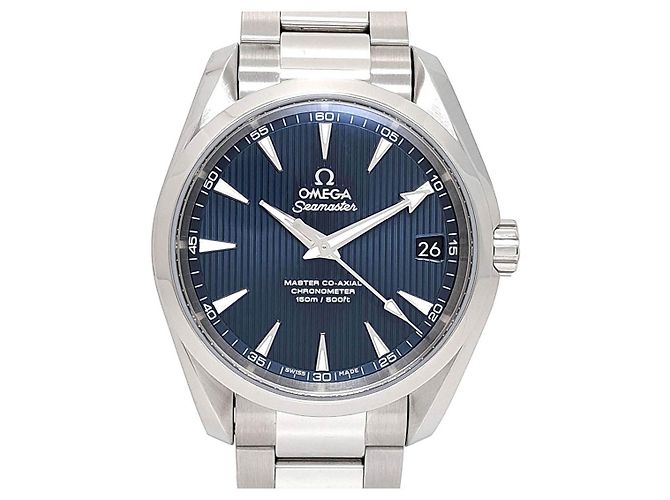 Omega Seamaster Aqua Terra 150M Co-Axial Chronometer Watch Blue Metal ...