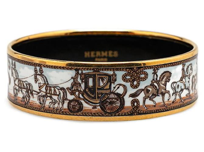 Hermès Bracelet émaillé Et Argent Palladié