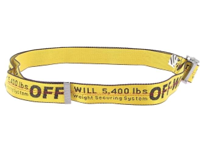 小物 OFF WHITE Yellow MINI INDUSTRIAL BELT Off-White™ - Mini Industrial Belt | HBX - Globally Curated