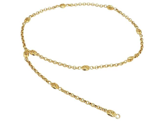 アクセサリー CHANEL Coco Mark Golden Chanel Vintage Coco Mark Kettengürtel Golden Metallisch Metall ref