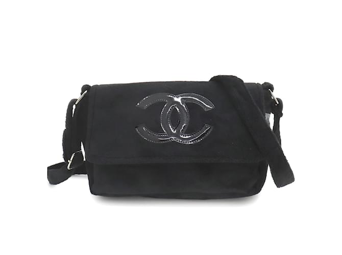 Chanel Precision Coco Mark Shoulder Bag Black Faux fur ref.1837077