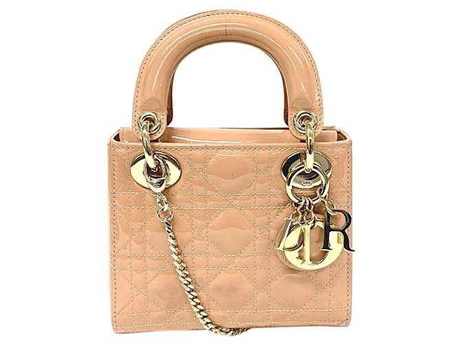 CD Fireworks Pink 24 Lady Dior Bag Canvas 336730