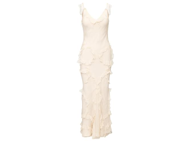 chinese dress ladies 1962 Christian Dior Paris Ivory Silver Floral Silk Brocade Bridal Gown main image 1