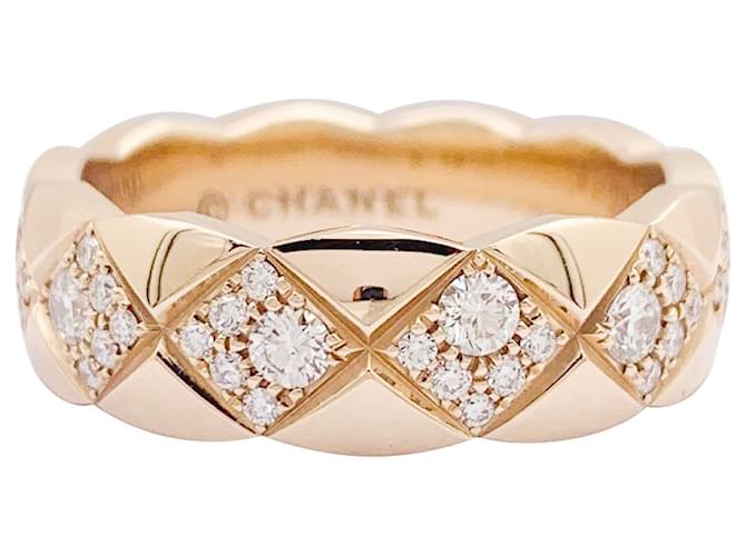 Chanel ring, 'Coco Crush', in beige, Pink gold ref