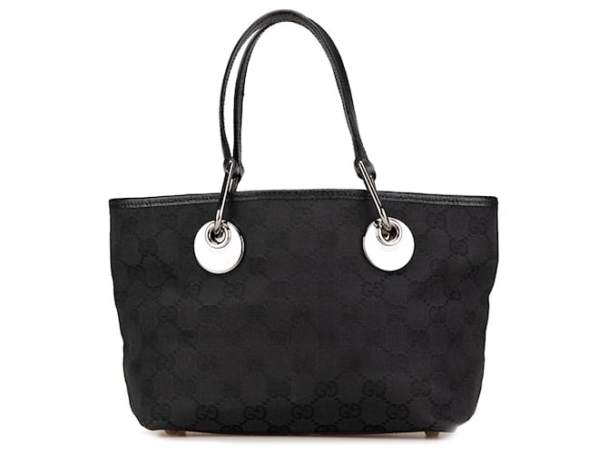 Black Gucci GG Canvas Eclipse Handbag Leather ref.JC1852472 (Sold