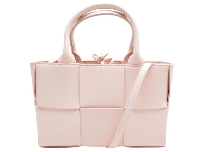 Bottega Veneta ミニ ローマ トートバッグ ピンクベージュ Buy Bottega Veneta Pink Deco-Rose Mini Roma Tote Bag For Women