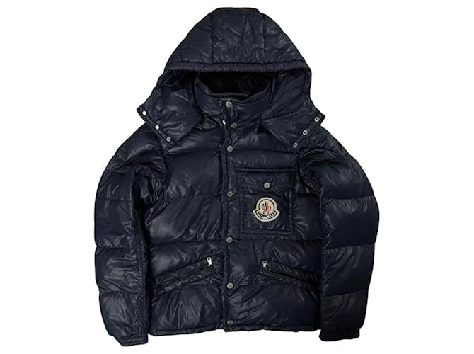 Moncler K2 Navy blue Light blue Wool Nylon ref.1855315 - Joli Closet