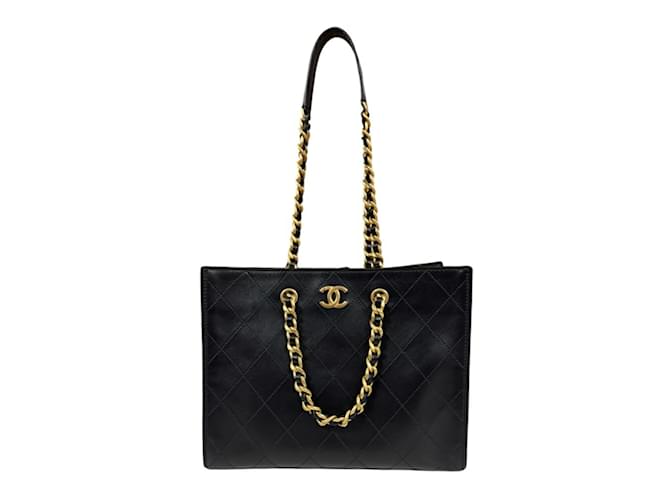 Chanel Black Leather Tote Bag ref.1860901 - Joli Closet