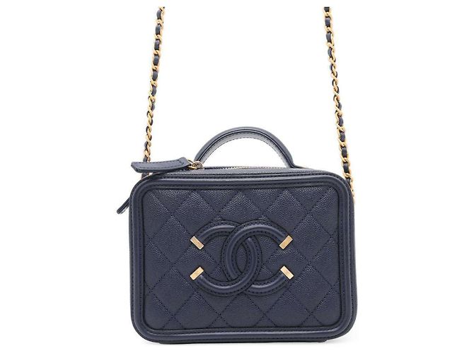 Sac à Main épaule Jerome Dreyfuss Caviar Bleu – Cuir Vernis, Occasion