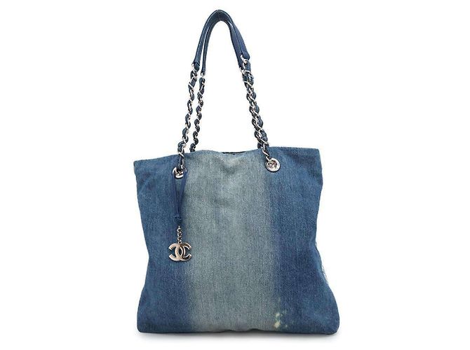 Chanel Denim Tote Bag Blue ref.JC1863053 (Sold) - Joli Closet